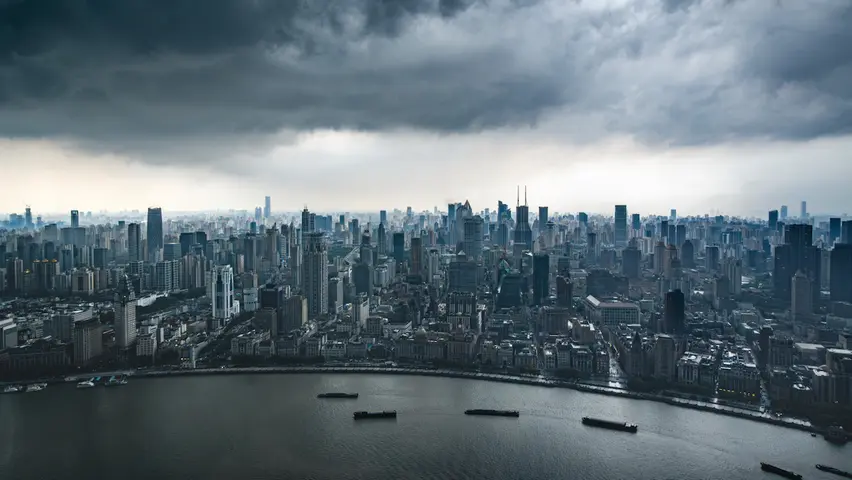 上海外滩高空风景