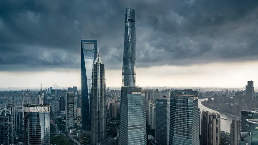 上海陆家嘴高空风景